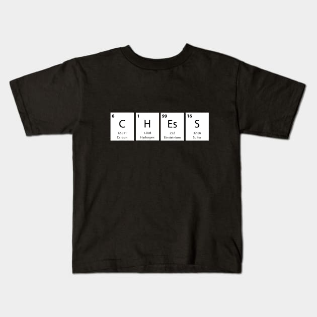 Chess - Chess Periodic Table Kids T-Shirt by Kudostees